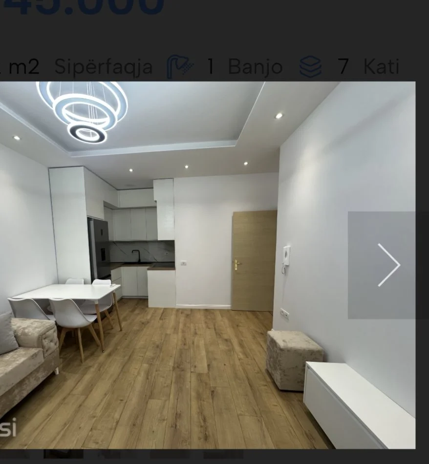 Tirane, shitet apartament 1+1+Ballkon Kati 5, 72 m² 145.000 € 