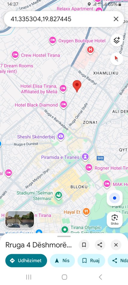 Tirane, jepet me qera apartament 1+1+Aneks+Ballkon Kati 3, 64 m² 500 € (Rruga 4 Dëshmorët)