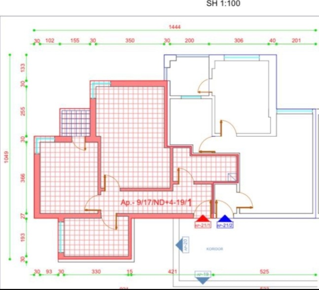 Tirane, shitet apartament 2+1+Aneks+Ballkon Kati 5, 64 m² 139.000 € (Rruga Eshref Frashëri)
