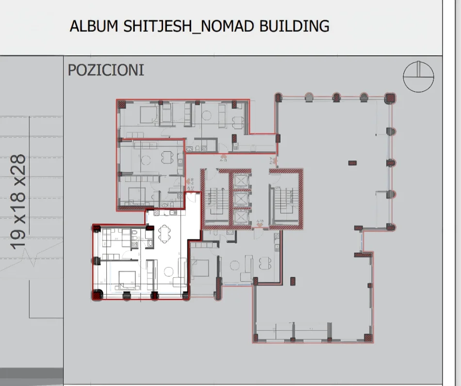 Tirane, shitet apartament 2+1+Aneks+Ballkon Kati 4, 128 m² (21 Dhjetori)