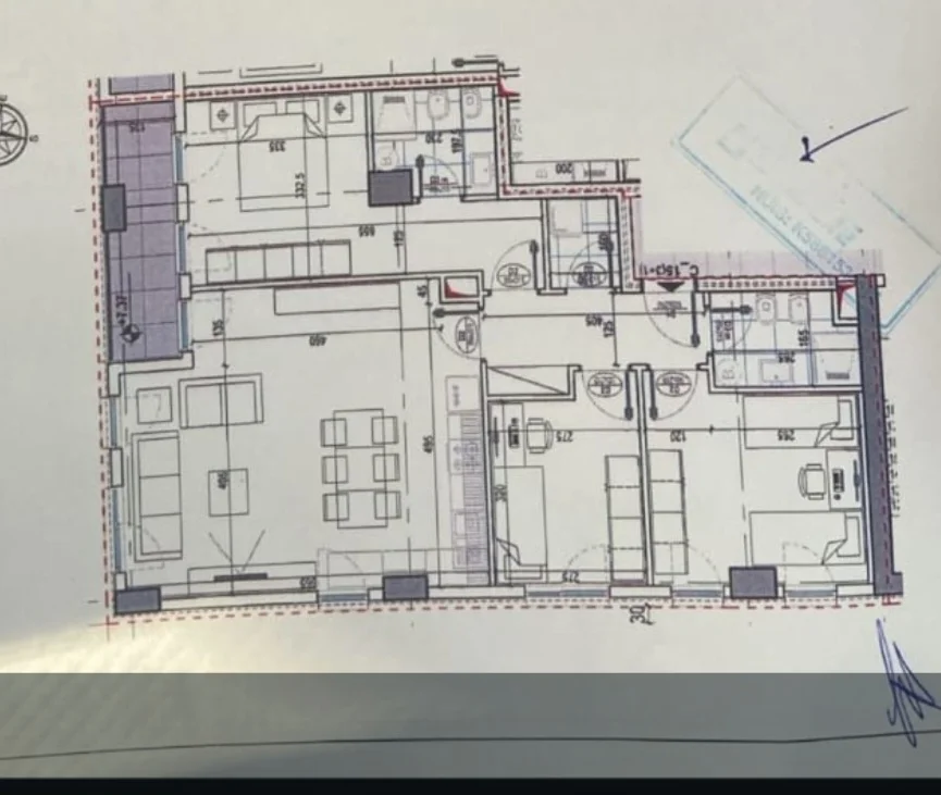 Tirane, shitet apartament 2+1 Kati 7, 125 m² 236.301 € (Bulevardi I ri)