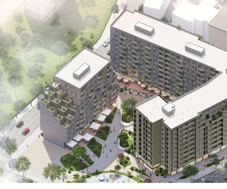 SUPER OKAZION🤩,Shitet apartament 1+1+Ballkon Kati 3, 74 m² (GOLDEN GATE)