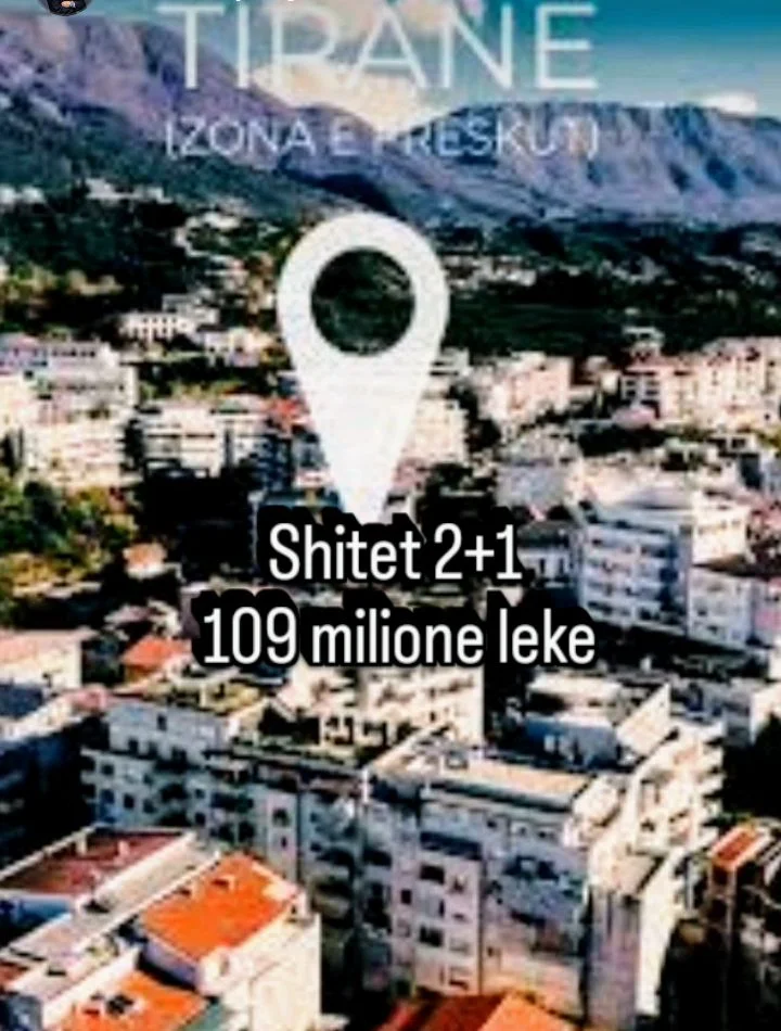 Tirane, shitet apartament 2+1 Kati 3, 75 m² (prane SPAR 2)