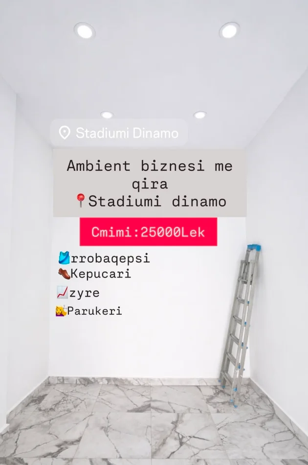 Tirane, jepet me qera Kati 0, 16 m² 250 € (Stafiumi Dinamo)