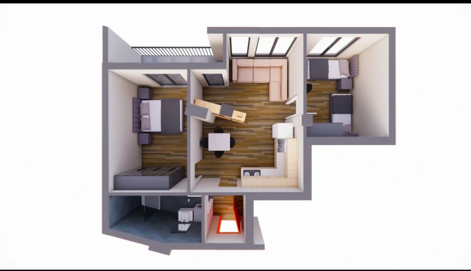 Tirane, shitet 2+1+Ballkon Kati 1, 85 m² 195.500 € (SELVIA)