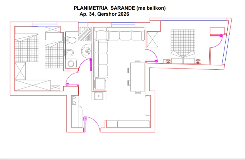 Sarande, shitet apartament Kati 5,