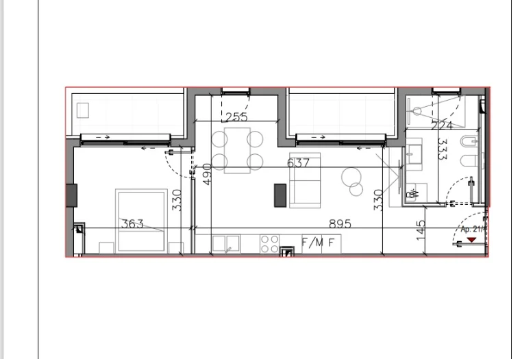 Tirane, shitet apartament 1+1 Kati 2, 81 m² 162.000 € (Mjull Bathore)