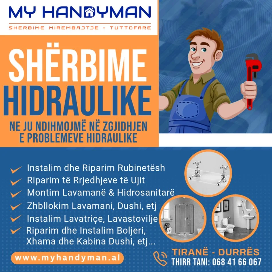 Durres Plazh, ofroj Riparime, instalime dhe sherbime të ndryshme hidraulike në Durrës.