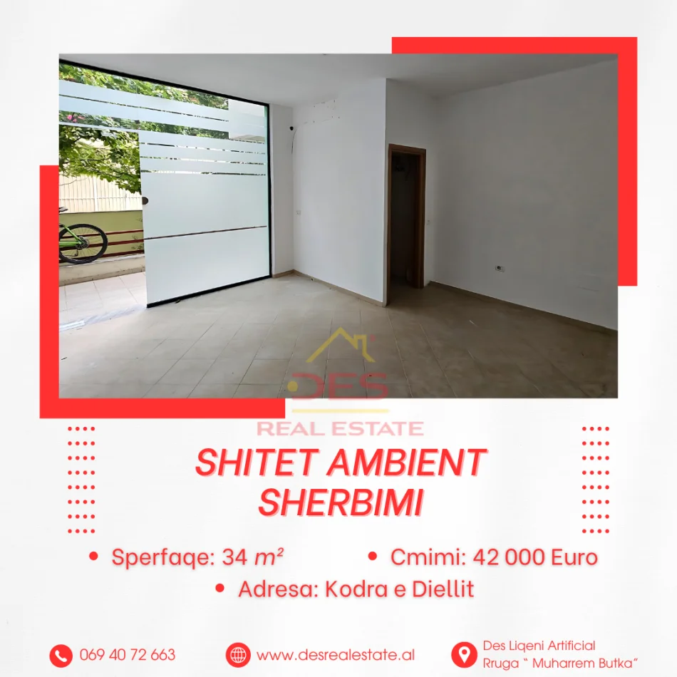 📌 Shitet ambient sherbimi, Kodra e Diellit!