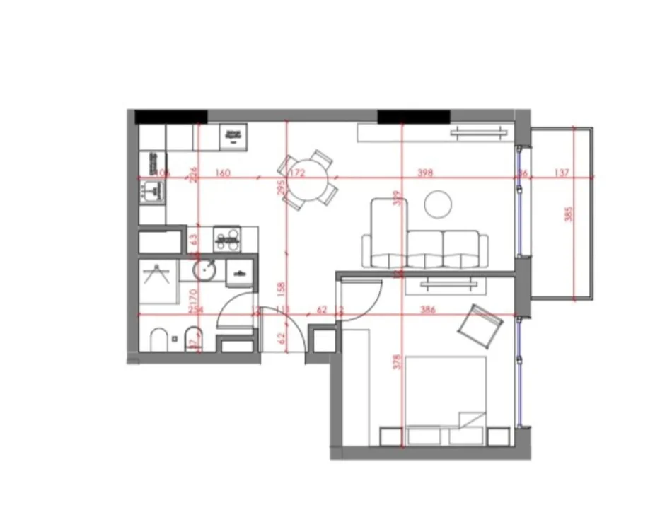 Tirane, shitet apartament 1+1 Kati 3, 76 m² 80.115 € (NORTH REZIDENCE PASKUQAN)