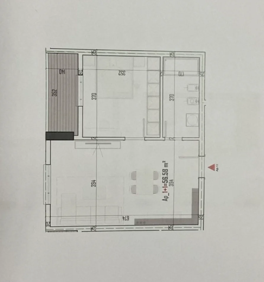 Tirane, shitet apartament 1+1 Kati 8, 65 m² 74.911 € (SHEHU CONSTRUCTION PASKUQAN)