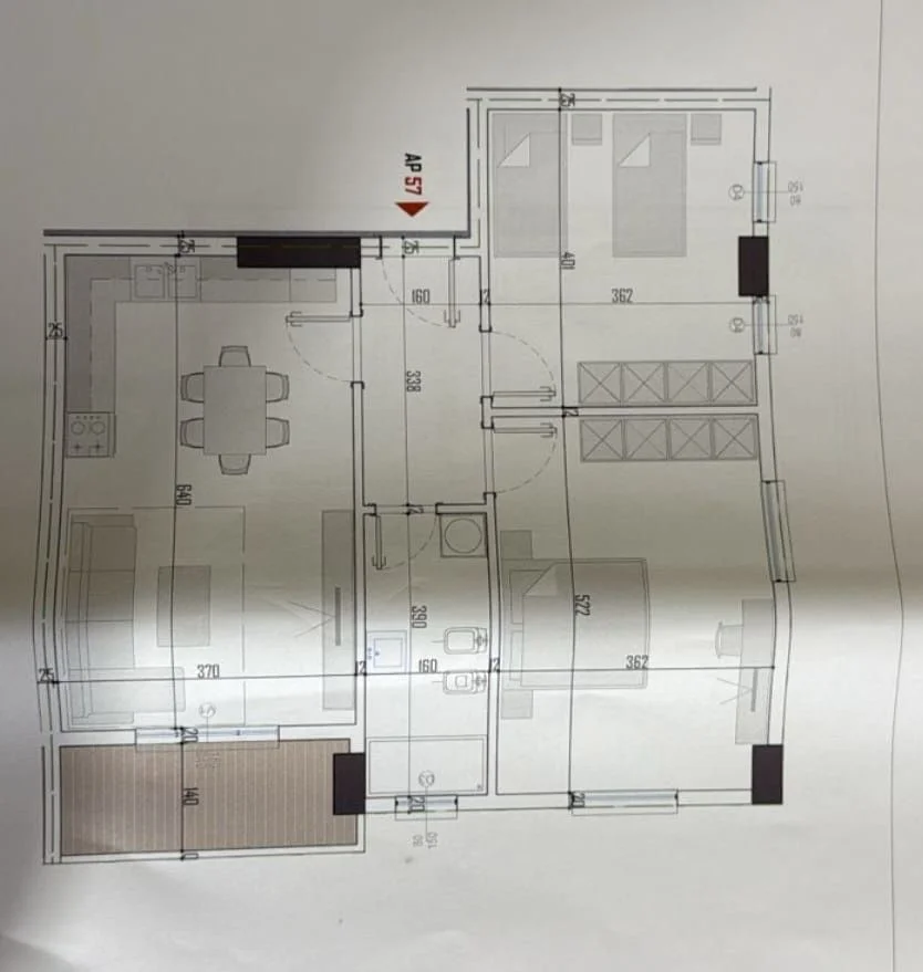 Tirane, shitet apartament 2+1 Kati 7, 95 m² 94.800 € (SHEHU CONSTRUCTION)