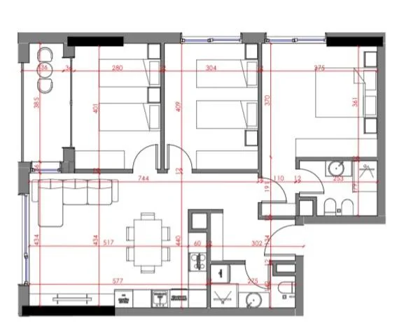 Tirane, shitet apartament 3+1+Ballkon Kati 2, 117 m² 129.580 € (PASKUQAN)