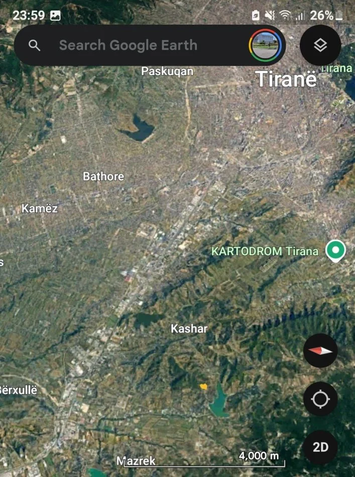 SHITET: 🟤 Tokë Vreshtë Në Kashar ( Buzë Liqenit të Kusit / Kasharit )📍Sip. 9000 m² ( Tokë e Verdhë) 520,000€😮