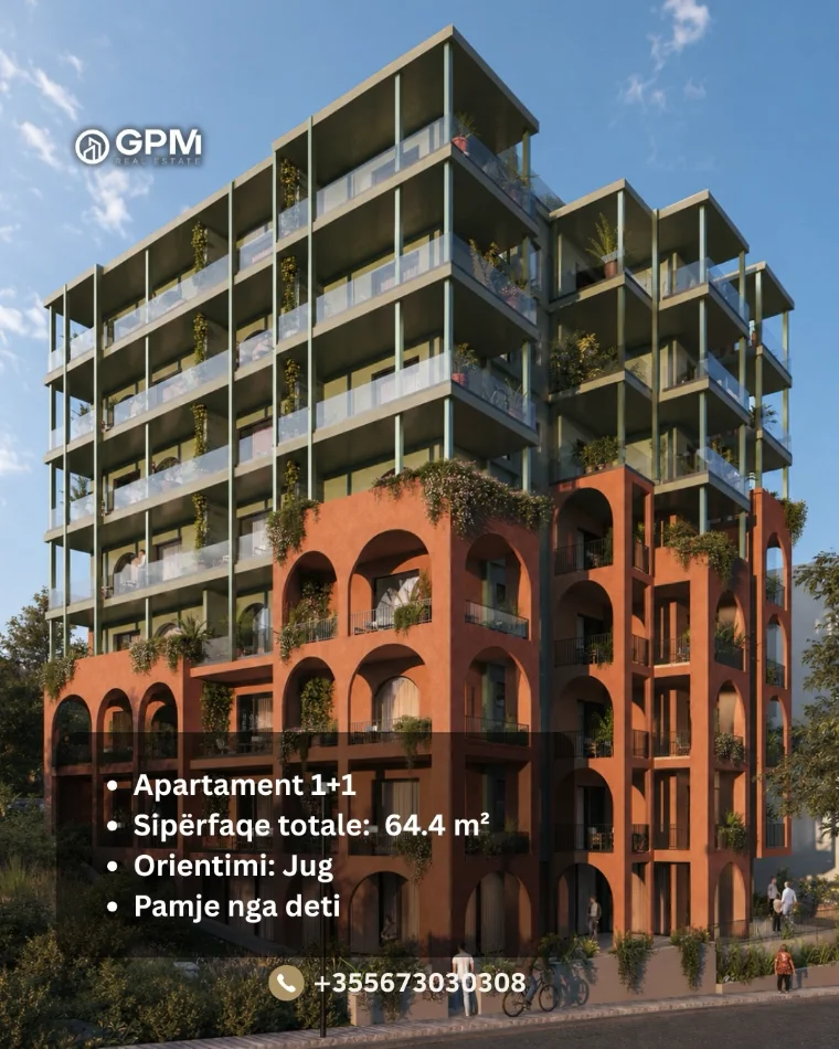 Per te mos humbur nje apartament 1+1  me pamje nga deti ne nje nga rezidencat me te reja ne Sarande.