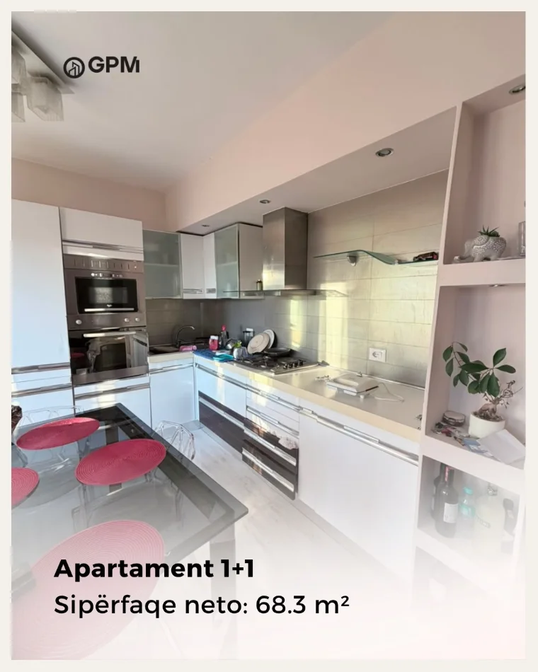 Një apartament 1+1 në Brryl, me pamje panoramike nga Lumi Lana, mobilim modern dhe çdo detaj gati për t’ju mirëpritur.