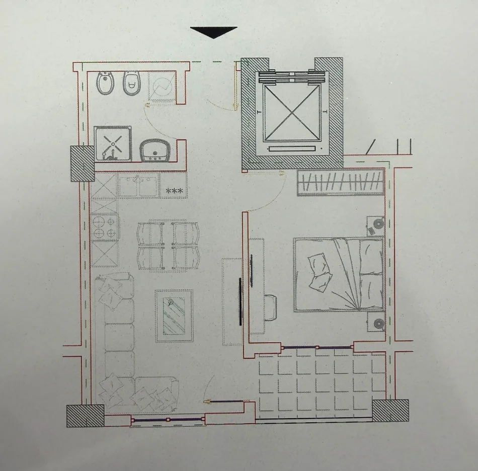 Mali Robit, shitet apartament 1+1 Kati 3, 52 m² 62.640 € (Mali i Robit , Golem , DURRES)