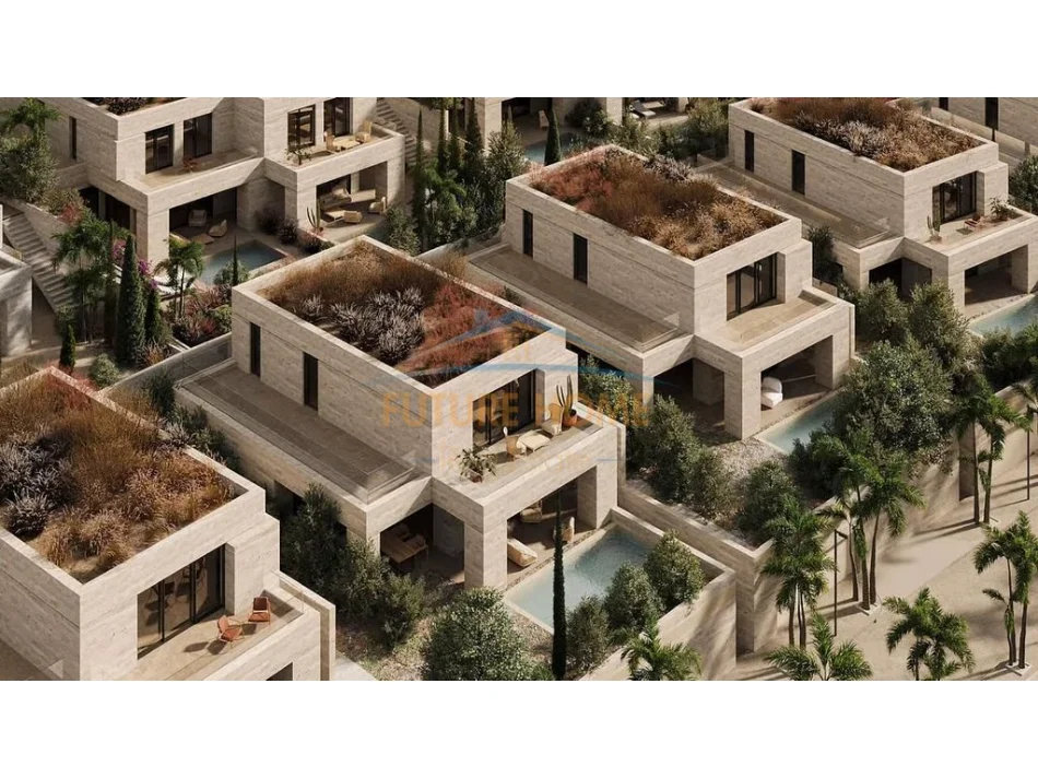 Dhermi - Palase, shitet apartament 1+1+Ballkon Kati 0, 102 m² (Palase,Kompleksi Sun Palase)