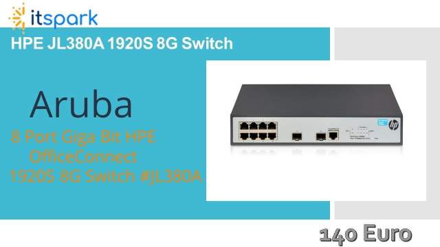 Aruba Switch 8 port Giga Bit
