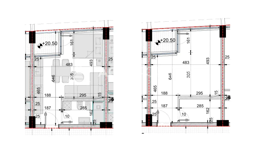 Durres, shitet garsonier 1+1 Kati 6, 41 m² 47.380 € (Golem, Durres)