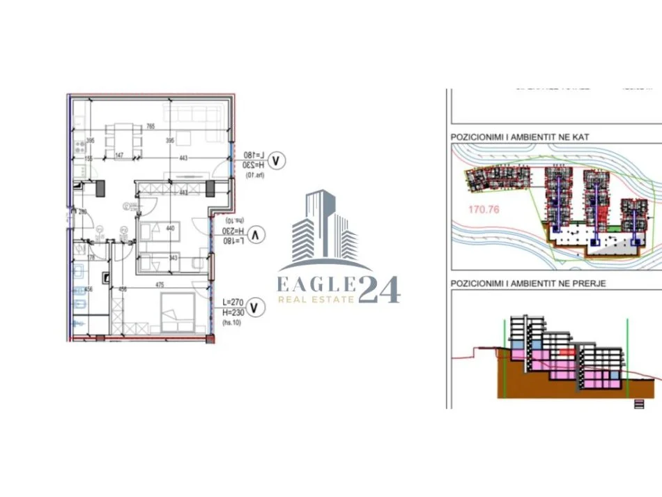 Tirane, shitet apartament 2+1 Kati 3, 107 m² 248.050 € (KODRA E DIELLIT)