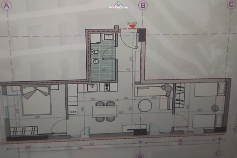 Durres, shes apartament 2+1 Kati 5, 84 m² 108.628 € (durres)