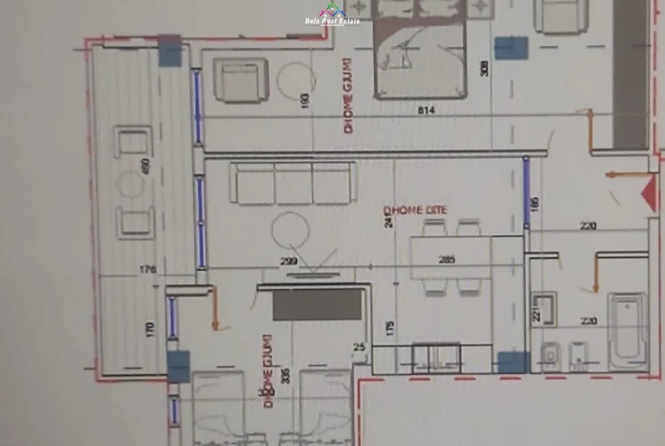 Durres, shes apartament 2+1 Kati 3, 88 m² 123.656 € (golem)