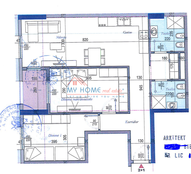 Tirane, shitet apartament 2+1+Ballkon Kati 4, 115 m² 143.750 € (Ish Dogana)