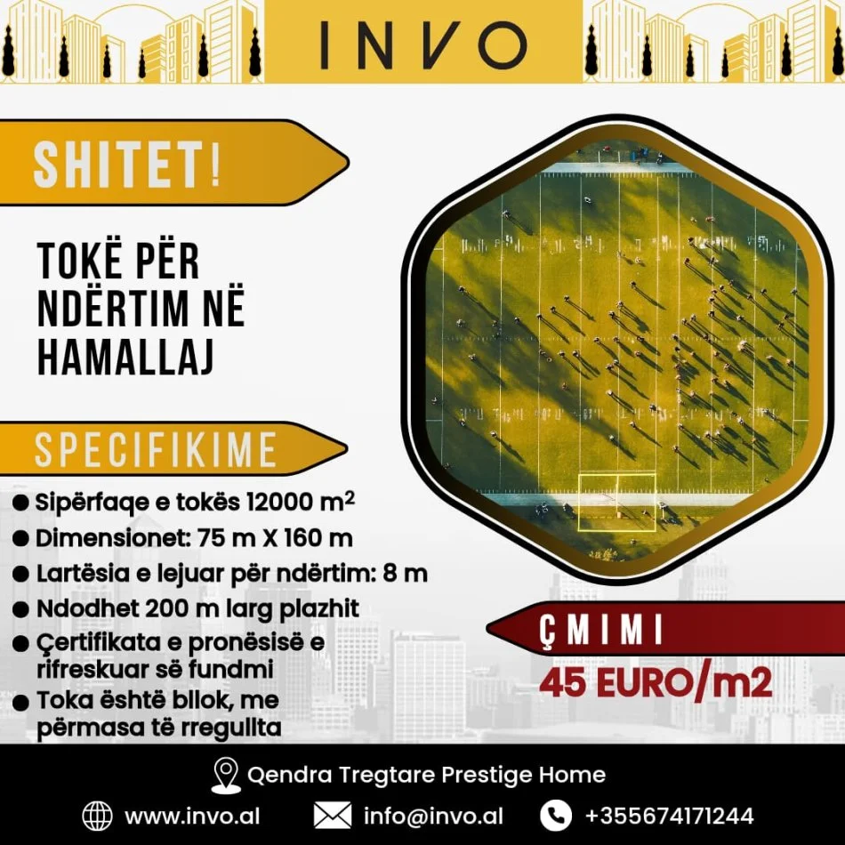 Durres, shitet toke ne bregdet , 12.000 m² (HAMALLAJ)