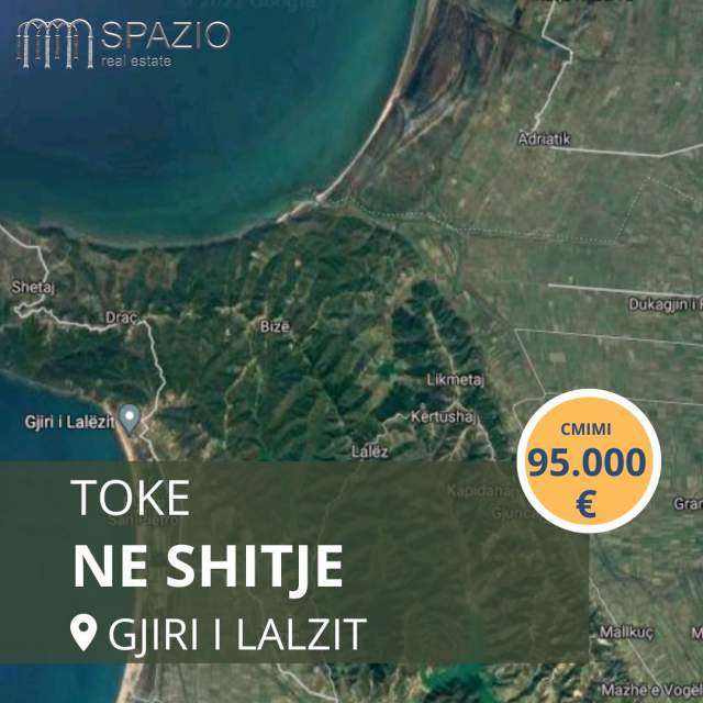 Gjiri Lalezit, shes toke 3.000 m² 95.000 Euro (Shkalle)