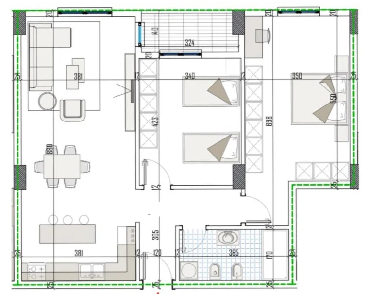 Tirane, shitet apartament 2+1 Kati 1, 111 m² 127.259 € (Paskuqan)