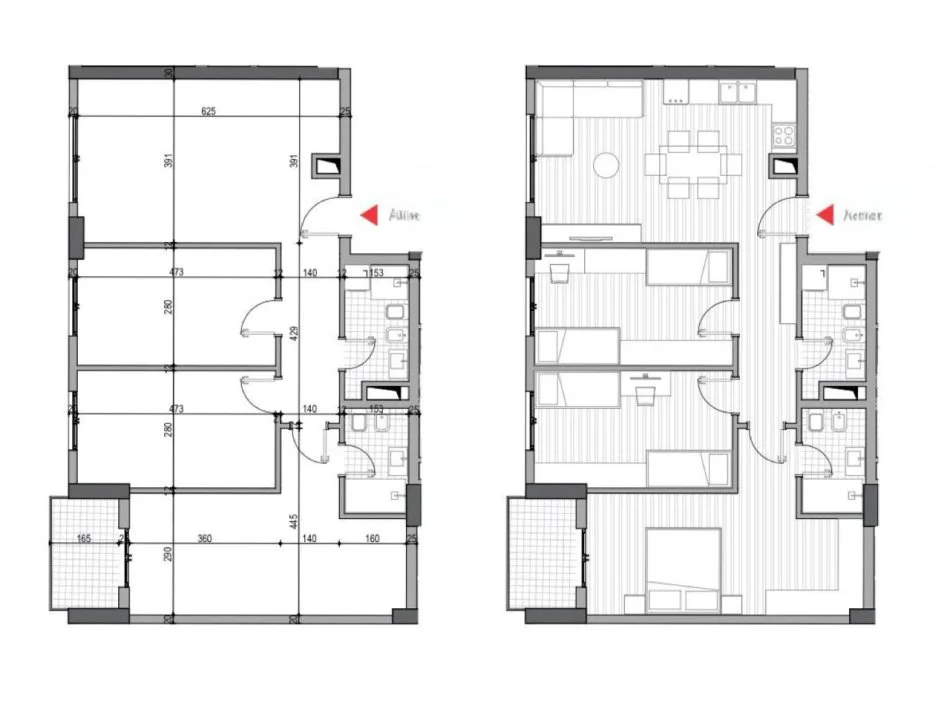 Tirane, shitet apartament 3+1 Kati 2, 120 m² 175.000 € (5 Maji)