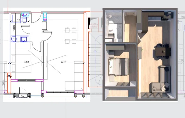 Tirane, shitet apartament 1+1 , 81 m² 210.600 € (Komuna e Parisit)