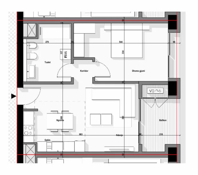 Tirane, shitet apartament 1+1 Kati 12, 89 m² 204.700 € (Bulevardi i Ri)