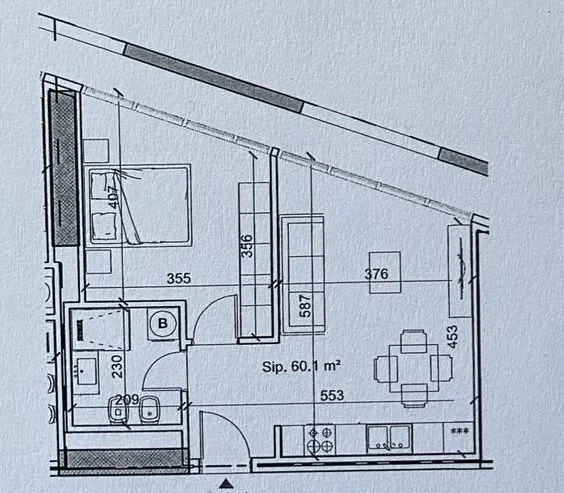Tirane, shitet apartament 1+1 Kati 4, 78 m² 140.000 € (Porcelani.)