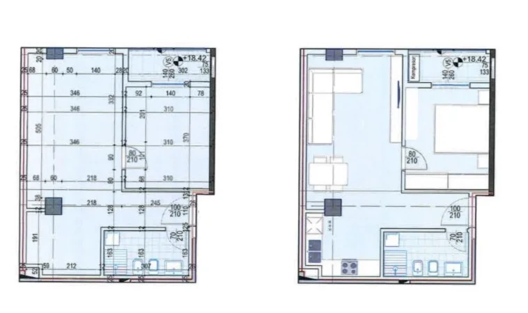 Tirane, shitet apartament 1+1 Kati 5, 64 m² 193.200 € (Komuna e Parisit)