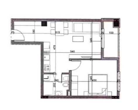 Tirane, shitet apartament 1+1 Kati 4, 70 m² 84.000 € (Paskuqan)