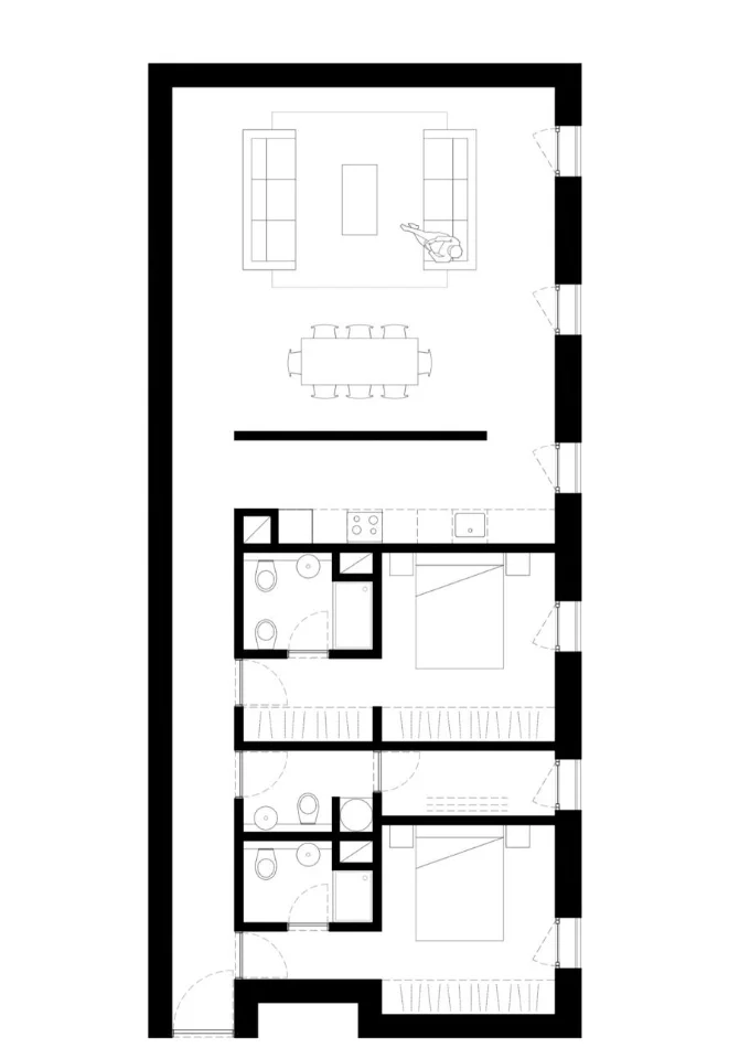 Tirane, shitet apartament 2+1 Kati 3, 135 m² 242.424 € (Mjull-Bathore)
