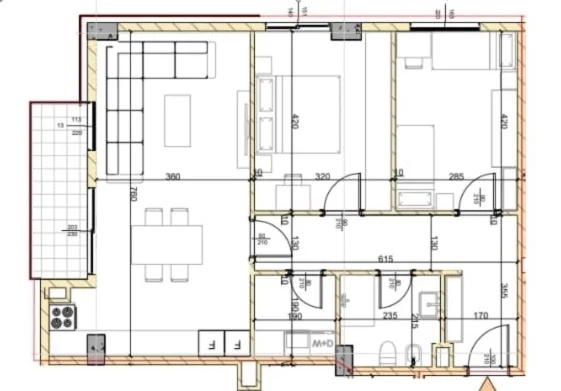 Tirane, shitet apartament 2+1 Kati 2, 106 m² 285.000 € (Liqeni i Thate)