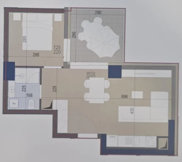 Tirane, shitet apartament 1+1 Kati 1, 72 m² 111.600 € (Rruga 5-Maji)