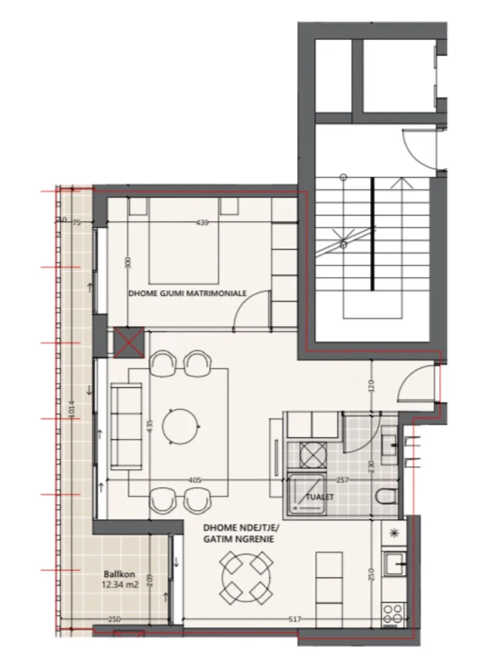 Vlore, shitet apartament 1+1 Kati 3, 86 m² 247.950 € (Residenca Vlora Marina.)