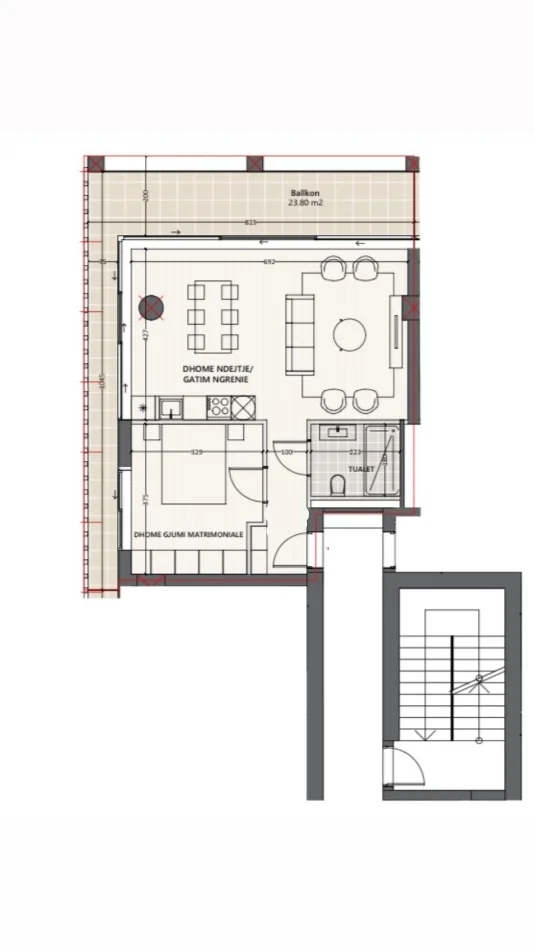 Vlore, shitet apartament 1+1 Kati 8, 94 m² 197.820 € (Vlore)