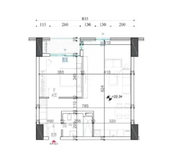Tirane, shitet apartament 1+1 Kati 8, 89 m² 132.915 € (Ish-Sheshi Shqiponja.)