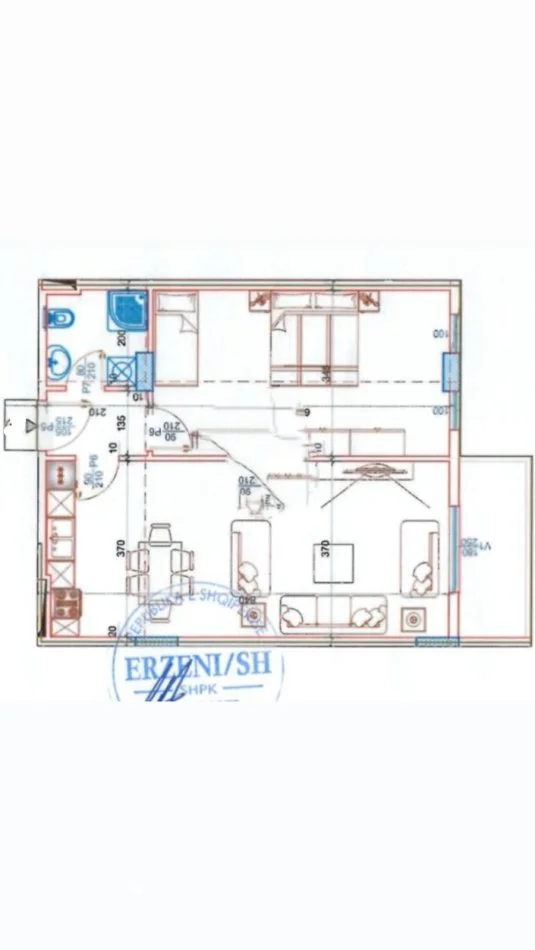 Tirane, shitet apartament 1+1 Kati 1, 82 m² 98.220 € (Paskuqan)
