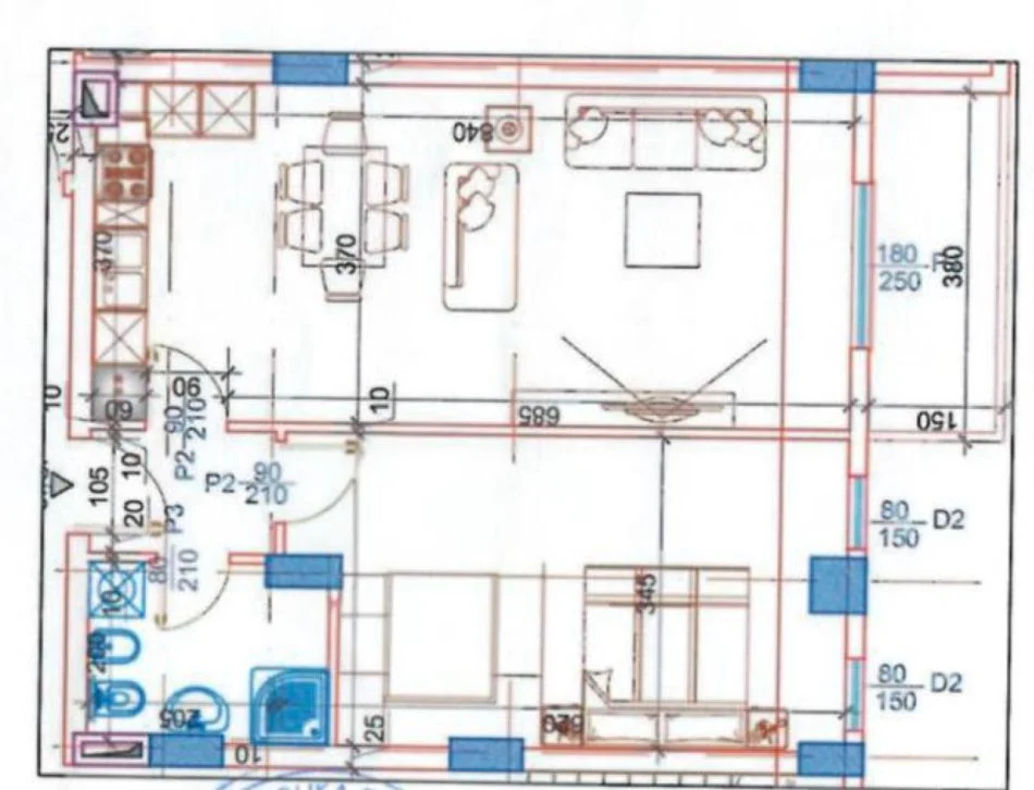 Tirane, shitet apartament 1+1 Kati 2, 83 m² 100.140 € (Paskuqan)