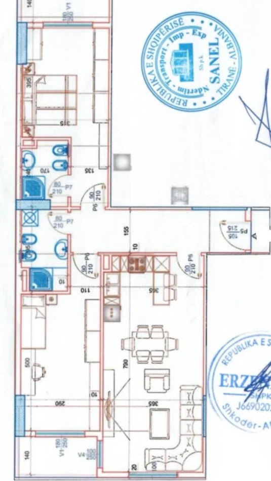Tirane, shitet apartament 2+1 Kati 3, 114 m² 137.112 € (Paskuqan.)