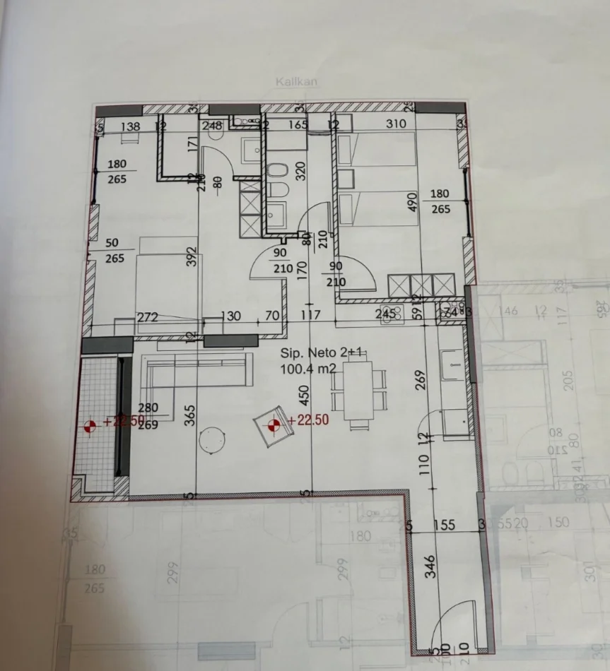 Tirane, shitet apartament 2+1 Kati 4, 116 m² 197.540 € (Ish-Fusha e Aviacionit)