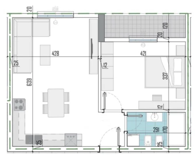 Tirane, shitet apartament 1+1 Kati 1, 71 m² 78.155 € (Paskuqan)