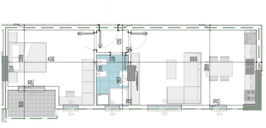 Tirane, shitet apartament 1+1 Kati 3, 70 m² 77.814 € (Paskuqan)