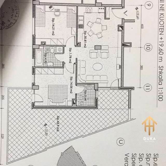 Tirane, shitet Penthouse 2+1+A+BLK Kati 6, 137 m² 135.000 Euro (Ali Demi)
